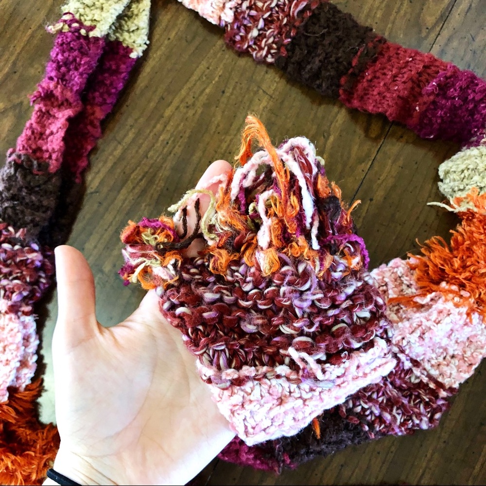 Colorful Patchwork Scarf - Picture 4 of 4
